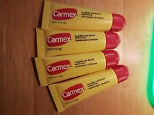 Lote de 4 BÁLSAMO LABIAL HIDRATANTE CALMANTE CLÁSICO CARMEX 0,35 oz cada uno nuevo sin sellar segunda mano  Embacar hacia Argentina