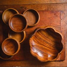 7 piece wood bowl set for sale  Bristol