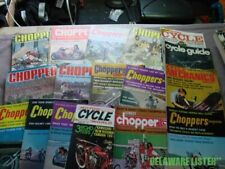 Mixto de colección. Lote de 16 revistas World Chopper de motocicletas a principios de 1970 RARO segunda mano  Embacar hacia Argentina