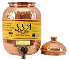 Dispensador de agua 100% jarra de cobre puro hecho a mano 2000 ml con 1 vaso 300 ml segunda mano  Embacar hacia Argentina