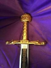 Extremely Rare! Franklin Mint The Sword of Charlemagne Gold 24K Plated 1986 for sale  Shipping to Canada