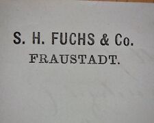 Fraustadt 1890 fuchs gebraucht kaufen  Deutschland