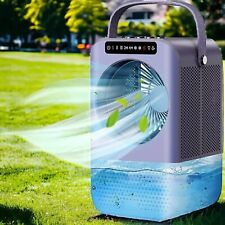 Portable Air Conditioner Fan 3 in 1 Desk Fan Humidifier Home Cooling System Blue for sale  Shipping to South Africa