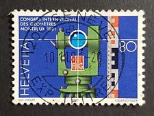 Suíça: SG1005; Edição Publicitária 1981; Apenas 80c; Teodolito e Vara; usado comprar usado  Enviando para Brazil