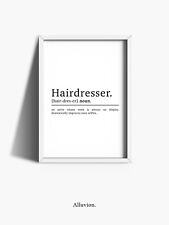 Hairdresser definition print for sale  PULBOROUGH