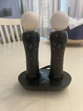 Used, Sony PlayStation Move Motion Controllers Set of 2 & Base PS3 PS4 VR UNTESTED for sale  Shipping to South Africa