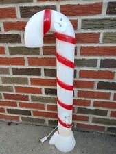 Old Candy Cane Blow Mold Christmas decorations light up holiday for sale  Shipping to Canada