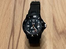 Ice Watch Quarz Armamduhr Datum Analog Silikonarmband 40mm schwarz gebraucht comprar usado  Enviando para Brazil