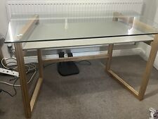 Glass topped desk for sale  WOKING