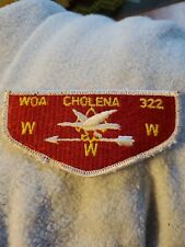 OA WOA CHOLENA LODGE 322 BSA MOBILE AREA COUNCIL 2019 FLAP PATCH , used for sale  Shipping to South Africa