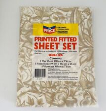 Usado, Conjunto de lençóis de solteiro vintage de algodão poli floral liso travesseiro comprar usado  Enviando para Brazil
