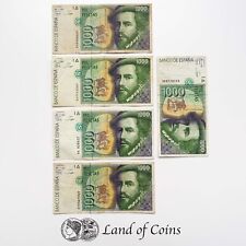 ESPAÑA: 5 x 1.000 billetes de peseta española. segunda mano  Embacar hacia Argentina