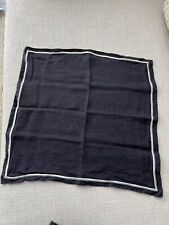 Black linen napkins for sale  LONDON
