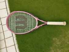 Wilson HOPE raqueta de tenis rosa agarre 4 1/4"" concienciación sobre el cáncer de mama rosa y blanco, usado segunda mano  Embacar hacia Argentina