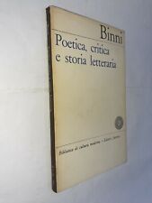 Poetica critica storia usato  Roma