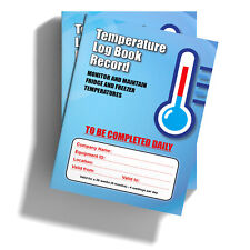 Temperature log book for sale  BOLTON