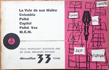 Catalogue 1957 disques d'occasion  Sainte-Geneviève