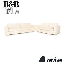 B&B Italia Baisity Stoff Sofa Garnitur Zweisitzer Dreisitzer Creme Sofa Couch na sprzedaż  Wysyłka do Poland