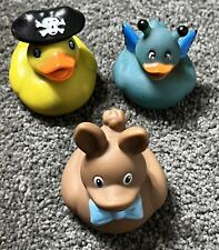 Unique Rubber Duck 2" Butterfly Wings Pirate Hat Choco Bunny Duckie Bath Toy Lot for sale  Shipping to South Africa