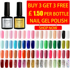 Anfillesan GEL UV LED Color Glitter Base Top Coat Soak Off Gel Nail Polish UK segunda mano  Embacar hacia Argentina