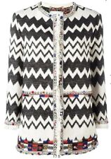 Usado, Casaco de tweed BAZAR DELUXE em ziguezague RRP $1450 tamanho 42 comprar usado  Enviando para Brazil
