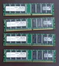 4 GB (4 x 1 GB) Dell DDR-400 PC3200 400MHz DIMM DDR SDRAM Memory, used for sale  Shipping to South Africa