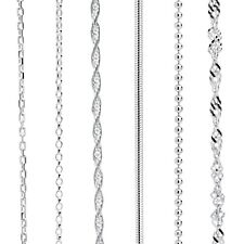 925 Sterling Silver Necklace Chain Rope Link Trace in Various lengths for sale  Shipping to South Africa