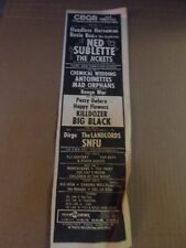 CBGB NYC 1987-88 anúncio impresso concerto PUSSY GALORE-DIRGE-SNFU-HEADLESS HORSEMEN comprar usado  Enviando para Brazil