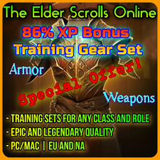 ESO 86% XP Bonus Training Gear Set Boost Elder Scrolls Online Armor Gold Service comprar usado  Enviando para Brazil