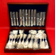 Kings of  Sheffield KOS 117pc EPNS A1 Silver Plated Cutlery Set Walnut Canteen for sale  Shipping to South Africa