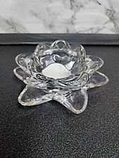 Clear Glass Lotus Flower Shaped Tea Light Candle Holder for sale  Shipping to South Africa