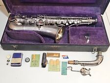 Usado, Vintage 1921 Prata C.G. Saxofone Conn New Wonder C Melody Sax + Estojo Original comprar usado  Enviando para Brazil