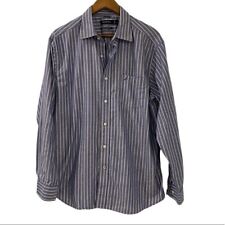 Used, Nautica Dress Shirt Mens Large Striped Wrinkle Resistant Button Down Pocket Sail for sale  Shipping to South Africa