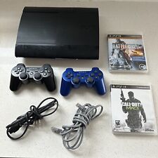 Sony PlayStation 3 PS3 Super Slim CECH4001c Console OEM Controller -Azurite Blue for sale  Shipping to South Africa