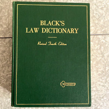 Blacks Law Dictionary 1968 revisado cuarta edición West Publishing 1882 páginas segunda mano  Embacar hacia Argentina