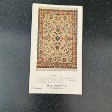 Mohawk Persian Rug Saruk May Company Cleveland OH Vintage Advertising Blotter for sale  Shipping to South Africa