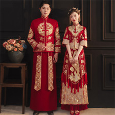 Roupas estilo chinês novo casal bordado fênix Cheongsam Qipao tradicional comprar usado  Enviando para Brazil