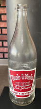 Vintage DUB-L-VALU Six Glasses 32OZ Quart ACL BOTTLE Pacific Soda Oregon City OR, used for sale  Shipping to South Africa