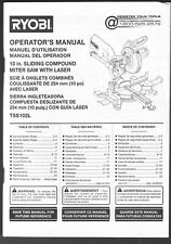 Ryobi tss102l manual for sale  North Sutton