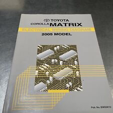 Diagrama de fiação elétrica manual Toyota Corolla Matrix modelo 2005 fabricante de equipamento original # EWD581U comprar usado  Enviando para Brazil
