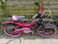 Used, Streetfox Glamour Girls Bike - 11" Pink/Black Frame, 18" Wheels. White Wall Tyre for sale  SEVENOAKS