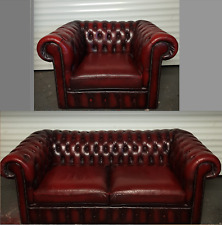 chesterfield sofa oxblood suit for sale  LYMM