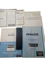 Grabadora de casete de video VT2521 VCR VHS Philco VT2521 manual y remota vintage segunda mano  Embacar hacia Argentina