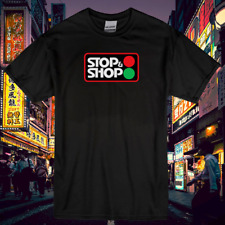 Nueva Camisa Stop & Shop Logotipo de Supermercado Unisex Negra Camiseta Divertida Talla S a XL, usado segunda mano  Embacar hacia Argentina