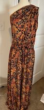 Costello Tagliapietra C & T Dress Sz 8 Maxi One Shoulder Autumn Thanksgiving, used for sale  Shipping to South Africa