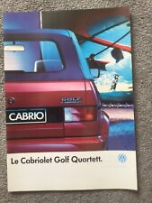 golf cabriolet 1990 for sale  WEYMOUTH