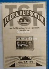 Ultra heterodyne vitus d'occasion  Beaumont-de-Lomagne