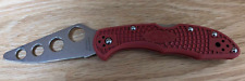 Spyderco delica red for sale  Neenah
