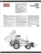 Used, Original Case 680 E Construction King TLB Sales Brochure Form Number UD 66674C for sale  Shipping to South Africa