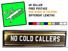 cold caller sticker for sale  CRAMLINGTON